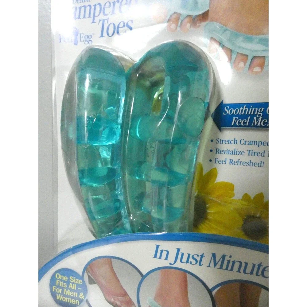 Ped Egg Deluxe Pampered Toes Spa Therapy Toe Separator One Size Gel Soothing